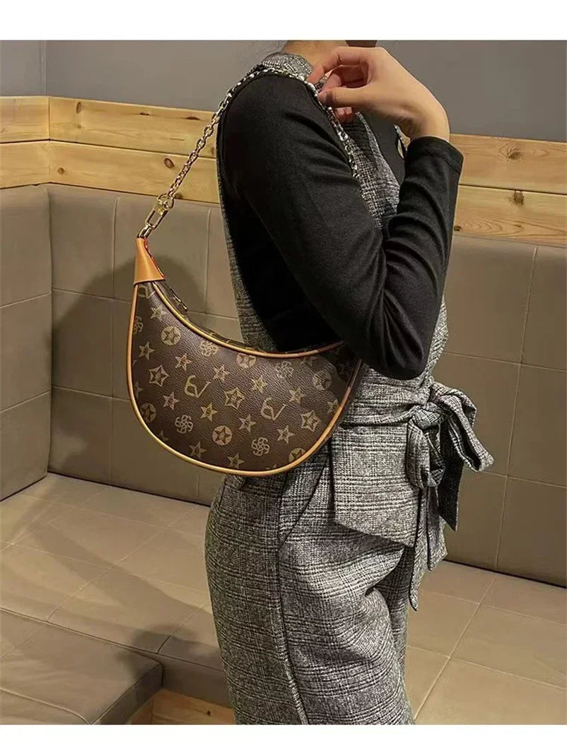 luxury brand women's handbag designer genuine leather fashionable underarm bag high-end single shoulder crossbody BL22