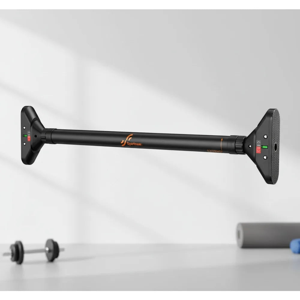 Adjustable Doorway Pull Up Bar - No Screws Installation, 440lbs Max Load, Non-slip Grip for Home Gym Strength Training