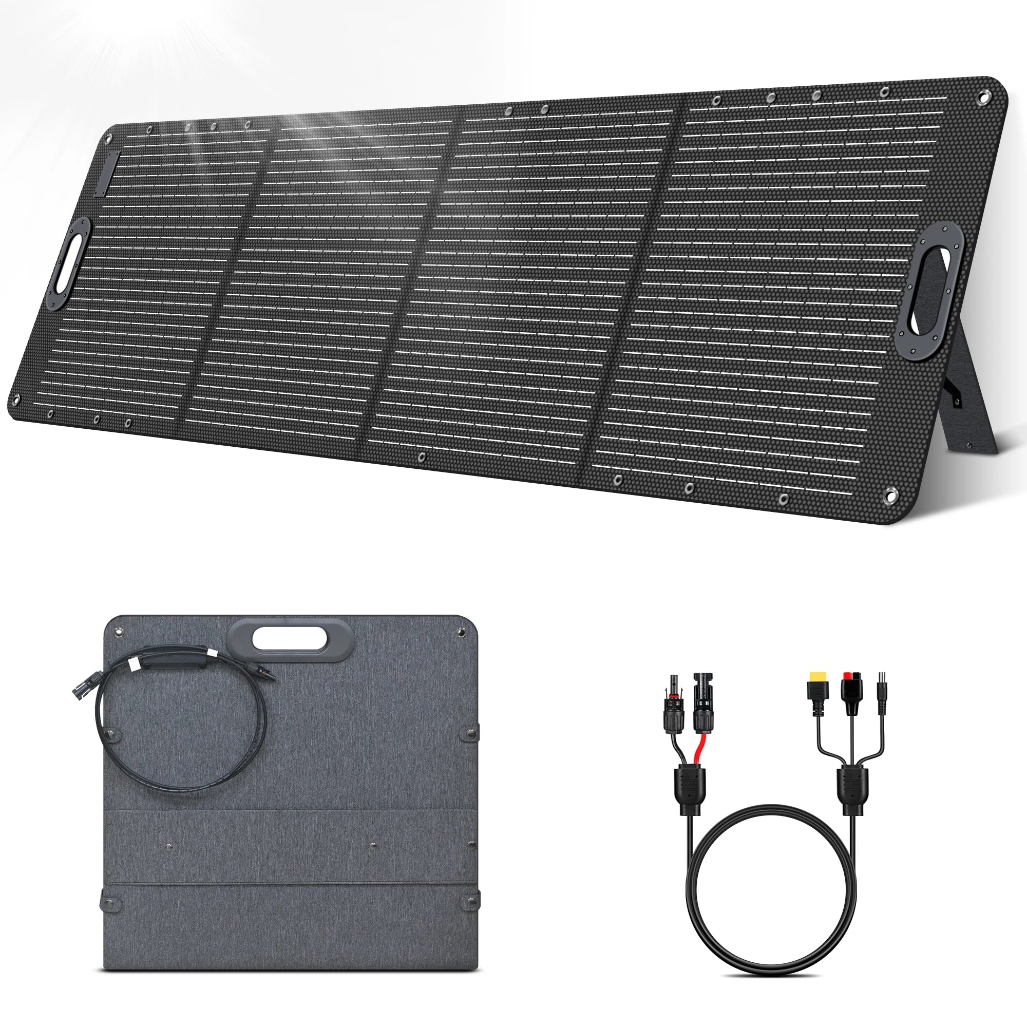 CTOLITY SPC200 ETFE Flexible Solar Panel Camping 200W Portable Folding Solar Panel Charger 23.7% Efficience Travel&Phone&Boat&RV