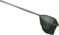 Premium Landing Net, 12x10in Mesh, 26in Handle, Black and Grey