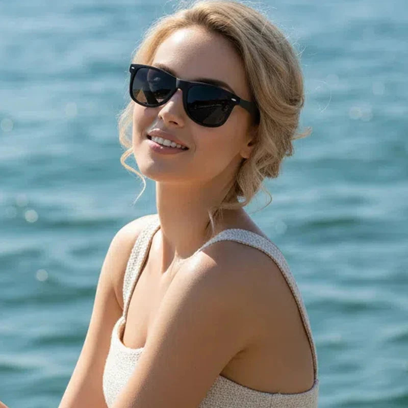 Classic Square Polarized Sunglasses Men Women Retro Black Sun Glasses Male Female Fashion Summer Anti Glare Driving Shades