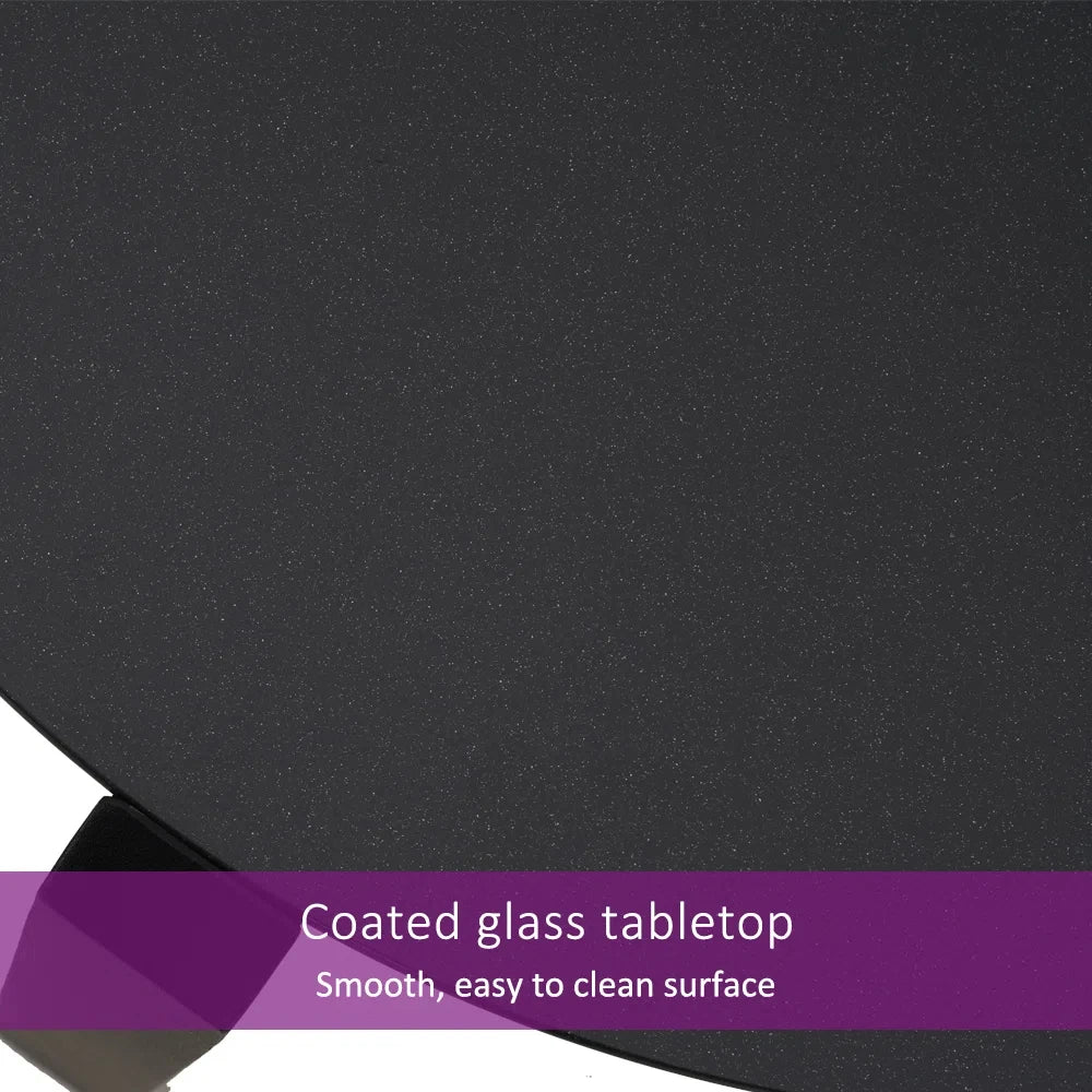 3-Piece Bistro Set with Mesh Sling Armchairs, Outdoor Conversation Set with Side Table, Weather-Resistant Aluminum, Mesh Sling