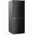 4.0 Cu.Ft Small Refrigerator with Bottom Freezer for Apartment Bedroom Dorm and Office Space-Saving Compact Double Door Fridge