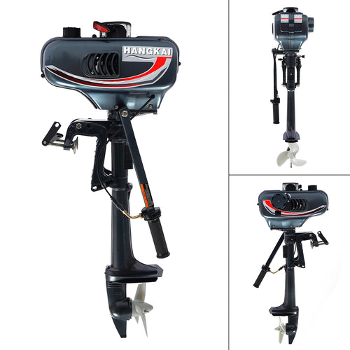2 Stroke 3.5HP Boat Motor Boat Thrusters Outboard Motor Propeller CDI Ignition System Short Shaft 10km/h