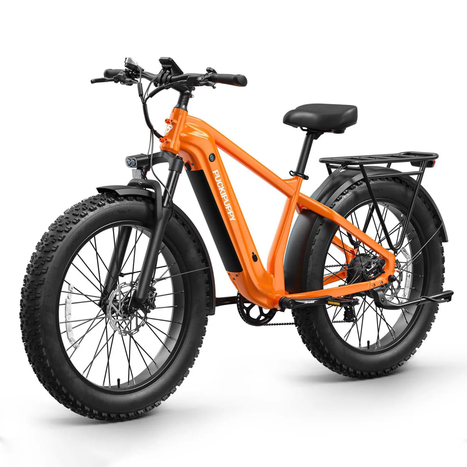 PUCKIPUPPY Beagle II Electric Bike 26"Fat Tire 80Miles Range Electric Mountain Bike 960W 48V 15AH Ebike With 2-Year Warranty