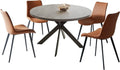 47" Round Dining Table Set, Mid Century Modern Round Dining Table for 4-6 Person, Steel Legs,Leisure Coffee Table for,Customized