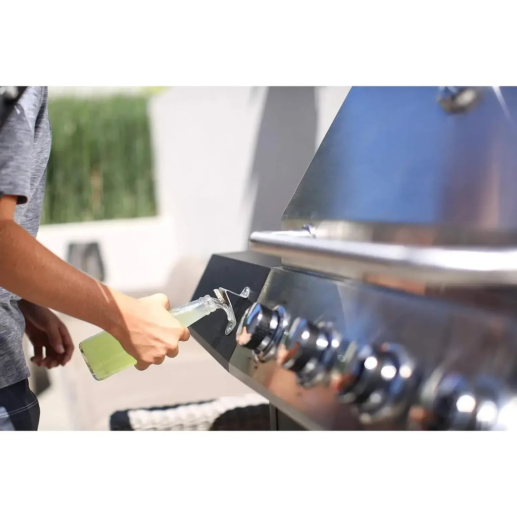 4-Burner Gas Grill, 44,000 BTU Stainless Steel Full Size Propane Grill with Cast Iron Grates, Outdoor Barbecu with Large  Space
