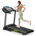 3.5 HP 0.5-7.5 MPH  Portable Foldable Treadmill with Handles 15% Auto Incline Home Running Walking Treadmill Fitness Equipment