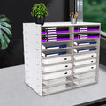 Wood Paper Mail Tray Sorter Office Desktop File Literature Organiser Classroom Vertical Magazine Storage Rack
